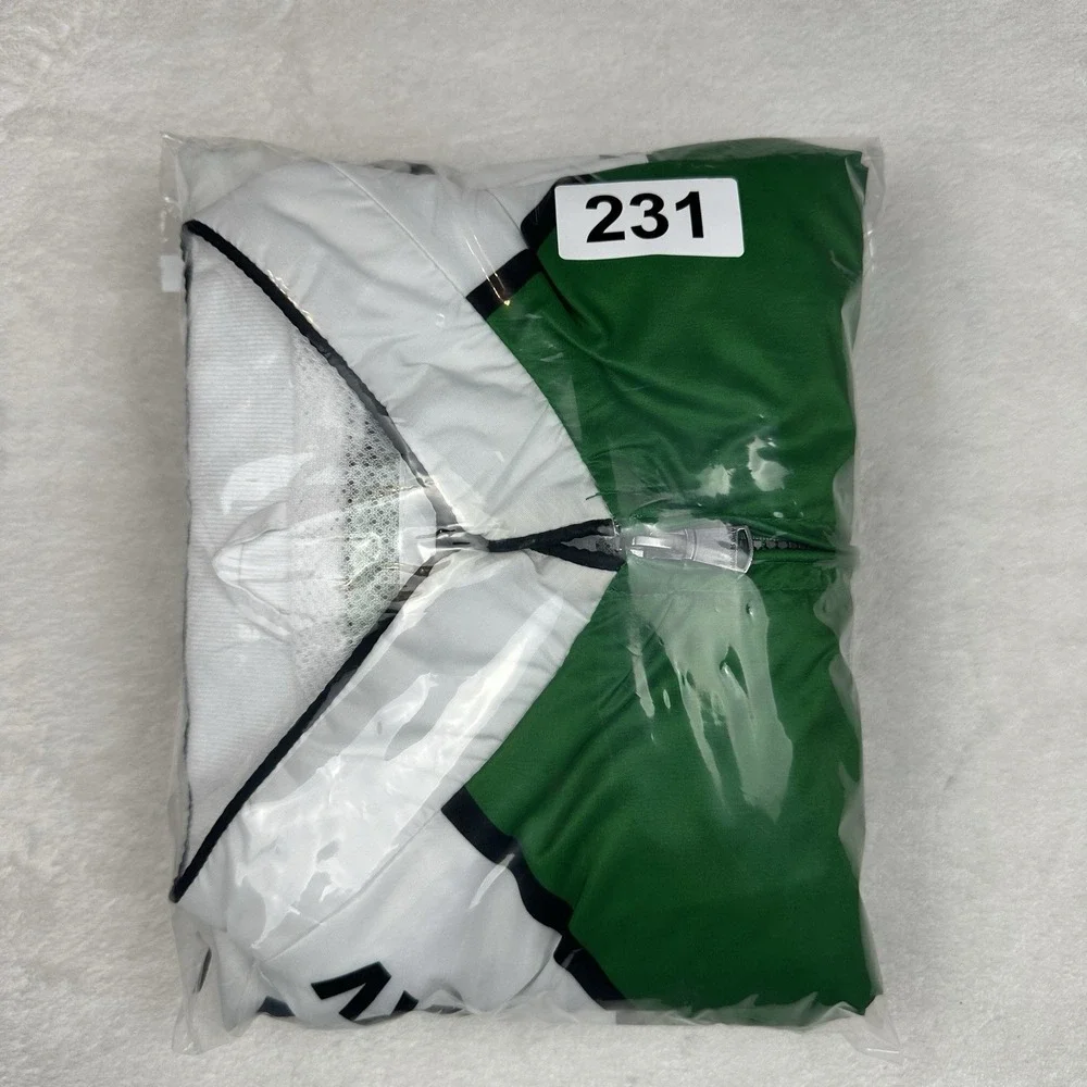 Members Only Sport Jacket Men's Large Green White MCMLXXV Racing Track Jacket - Picture 8 of 8